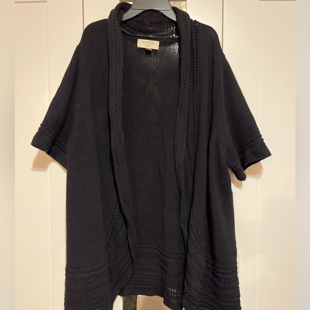 Sonoma woman’s knit black cardigan
